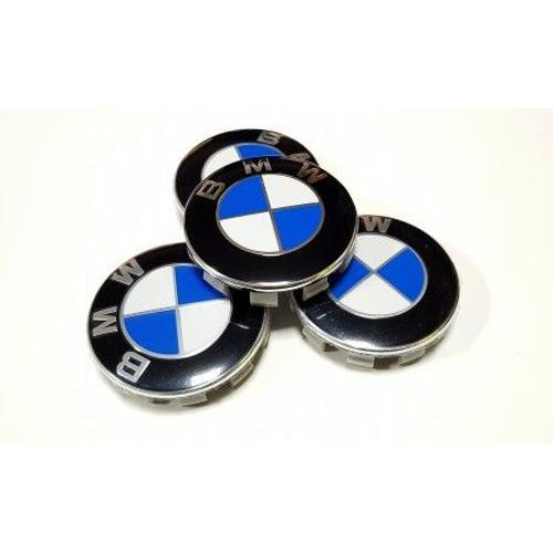 4x Logo Jante 36136783536 Bleu Blanc 68mm Cache Moyeu Centre De Rou... on Productcaster.