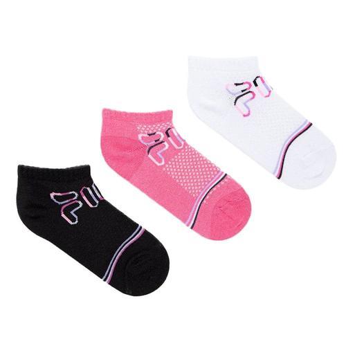 X3 Socquettes Noir/Rose/Blanc Femme Fila Calza Invisible on Productcaster.