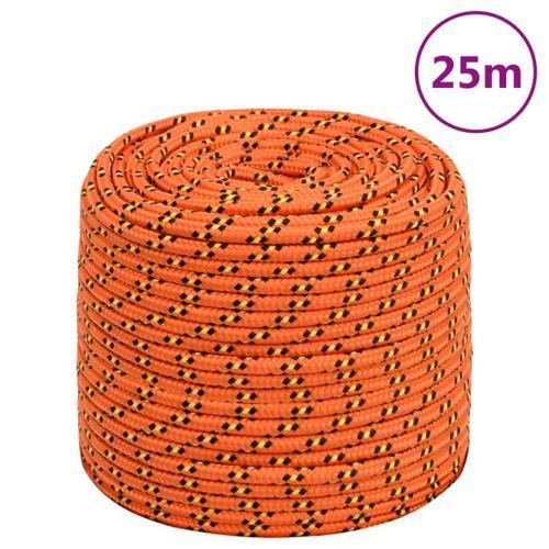 vidaXL Corde de bateau Orange 6 mm 25 m Polypropylène on Productcaster.