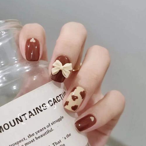 Faux Ongles 2022 Automne Et Hiver Manucure Portable Ongle Patch Fau... on Productcaster.