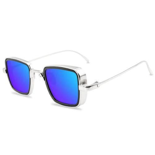 Argent-Bleu - Lunettes De Soleil Carrées Pour Hommes Et Femmes, Élé... on Productcaster.