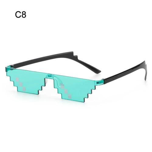 C8 - Lunettes de soleil en mosaïque, style Thug Life, rétro, pour G... on Productcaster.