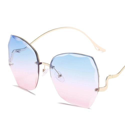 C2 - Lunettes de soleil polarisées carrées sans bords pour femmes, ... on Productcaster.