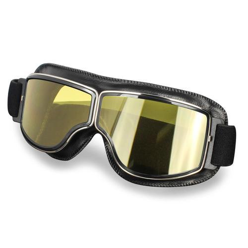 Verres jaunes - Lunettes de Sécurité Coupe Vent en Cuir pour Moto, ... on Productcaster.