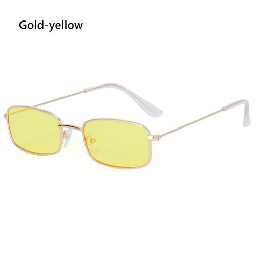 Jaune D'or - Mode Femmes Lunettes De Soleil Petit Cadre Uv400 Nuanc... on Productcaster.