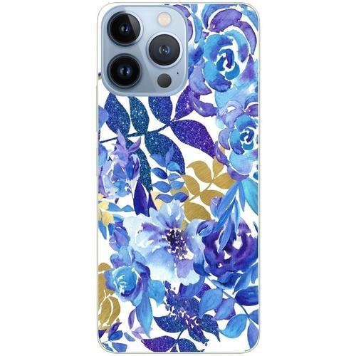 Coque Pour Iphone 15 Pro Fleur Bleu on Productcaster.