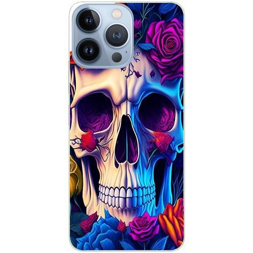 Coque Pour Iphone 14 Pro Tete De Mort Uv on Productcaster.