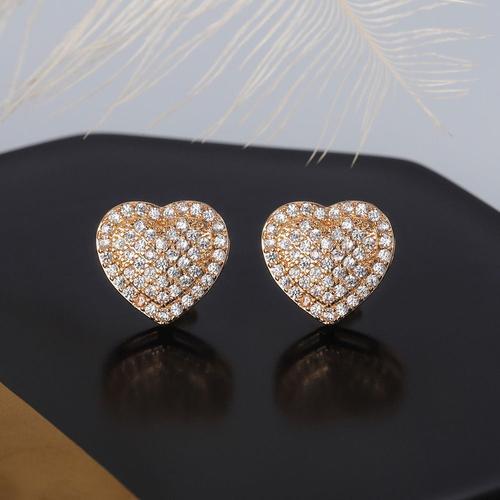 Bijoux Femme Mini Zircon Love Women's Earrings Anniversary Gift on Productcaster.