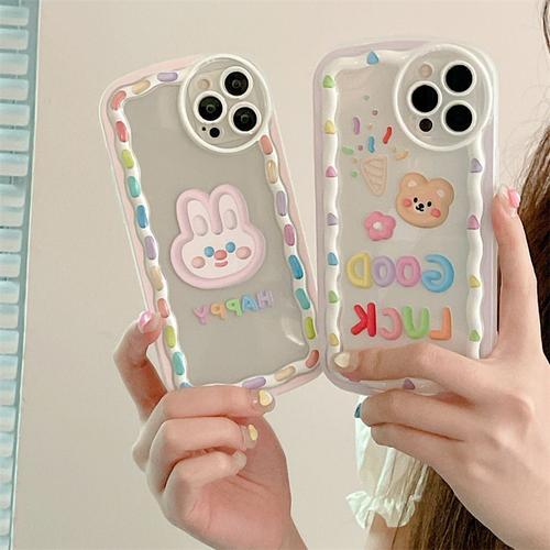 Coque Pour Iphone12promax Étui De Téléphone De Dessin Animé Ours Et... on Productcaster.