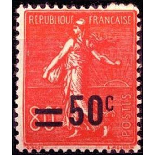 Timbre France 1927 Oblitéré Semeuse Lignée 50c Yt220 on Productcaster.