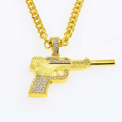 Hip Hop Diamond Pistolet Collier Ebay Alliage Coulée Pendentif K117... on Productcaster.