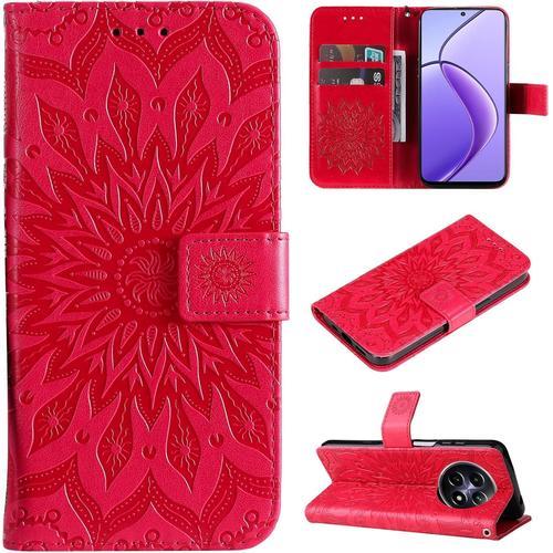 Coque Folio Pour Oppo Realme 12 5g, Housse Étui En Pu/Tpu Cuir Flip... on Productcaster.