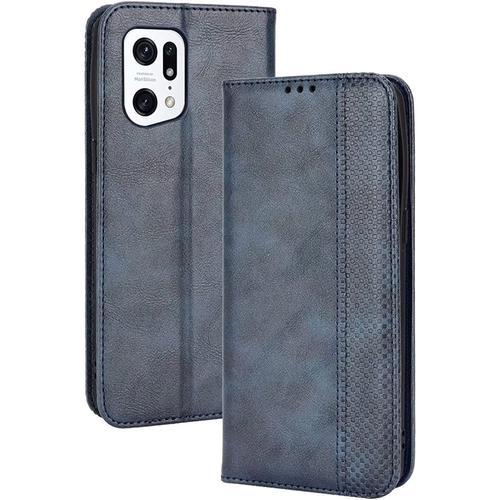 Housse Folio En Cuir Pour Oppo Find X5 Pro Coque,Premium Pu/Tpu Fli... on Productcaster.