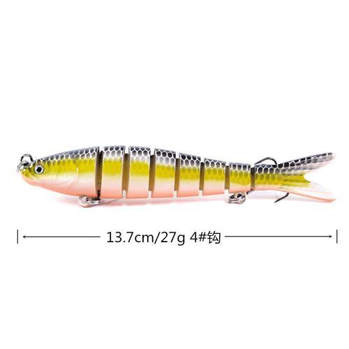 Engins De Pêche Leurre Appât Multi-Noué 13.7cm27g Appât Dur Bioniqu... on Productcaster.