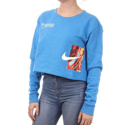 Sweat Bleu Femme Nike Dc8431 on Productcaster.