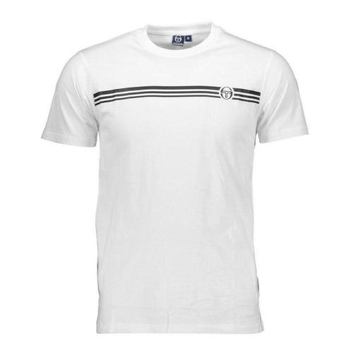 T-Shirt Blanc Homme Sergio Tacchini Stripe B on Productcaster.