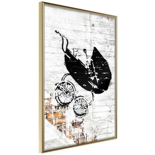 Paris Prix - Affiche Murale Encadrée "Banksy Baby Stroller" 40 X 60... on Productcaster.