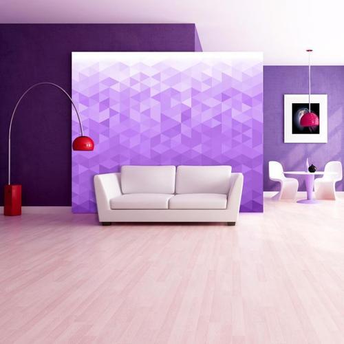 Paris Prix - Papier Peint "violet Pixel" 245 X 350 Cm on Productcaster.