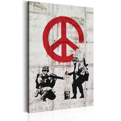 Paris Prix - Tableau Imprimé "soldiers Painting Peace - Banksy" 80 ... on Productcaster.