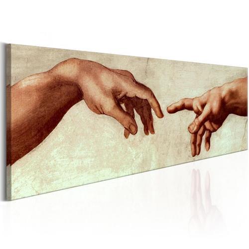 Paris Prix - Tableau Imprimé "god's Finger" 40 X 120 Cm on Productcaster.