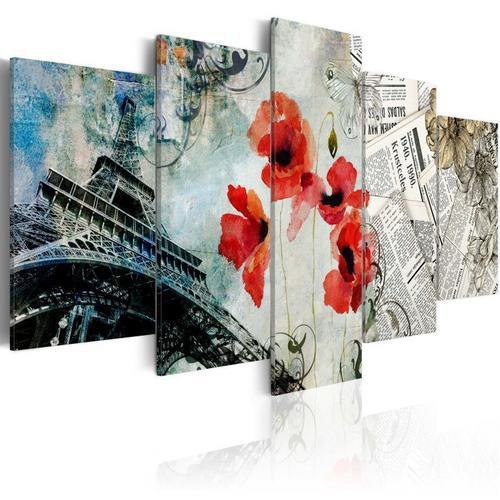 Paris Prix - Tableau Imprimé "memories Of Paris" 100 X 200 Cm on Productcaster.