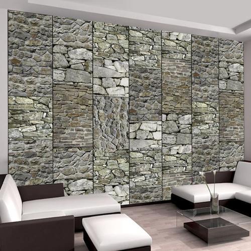 Paris Prix - Papier Peint "gray Stones" 50x1000cm on Productcaster.