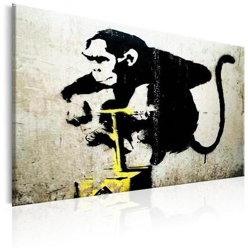 Paris Prix - Tableau Imprimé "monkey Detonator - Banksy" 80 X 120 Cm on Productcaster.