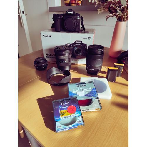 Pack Canon EOS 90D 32.5 mpix + objectifs + filtres + accessoires on Productcaster.