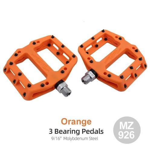 Mz926 Orange - Mzyrh Pédales De Vélo Étanches Ultralégères, 3 Roule... on Productcaster.