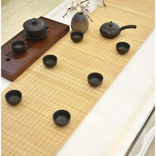 Rayuan-Chemin De Table En Bambou Naturel,Napperon,Tapis De Thé,Cous... on Productcaster.