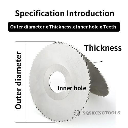 D100xd27 - 3.0mm - 1 PCS - lame de scie circulaire pour fraisage HSS on Productcaster.