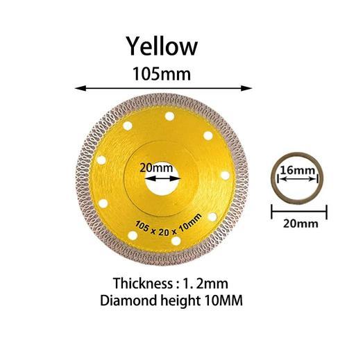 Jaune 105mm - Turbo lame de scie diamant pour meuleuse'angle, disqu... on Productcaster.