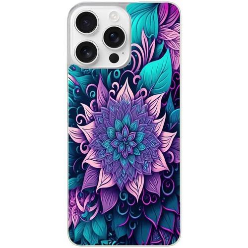 Coque Pour Iphone 16 Pro Max Tropical Mandala Fleur Violet on Productcaster.