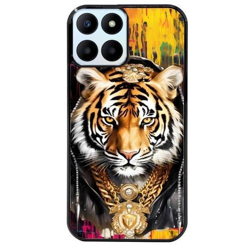 Coque Noire Pour Honor 70 Lite Tigre Style Hip Hop on Productcaster.