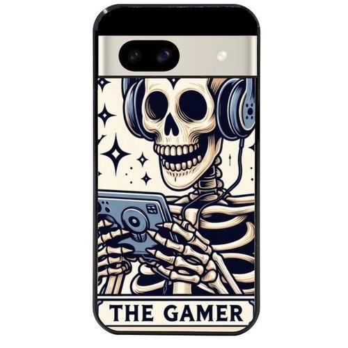 Coque Noire Pour Pixel 8a Tete De Mort Gamer on Productcaster.