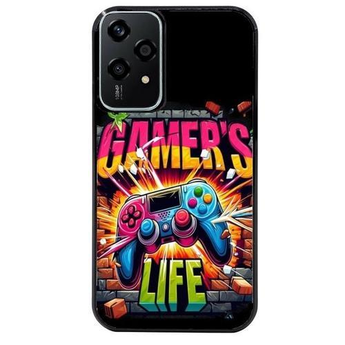 Coque Noire Pour Honor 200 Lite Gamer Life on Productcaster.