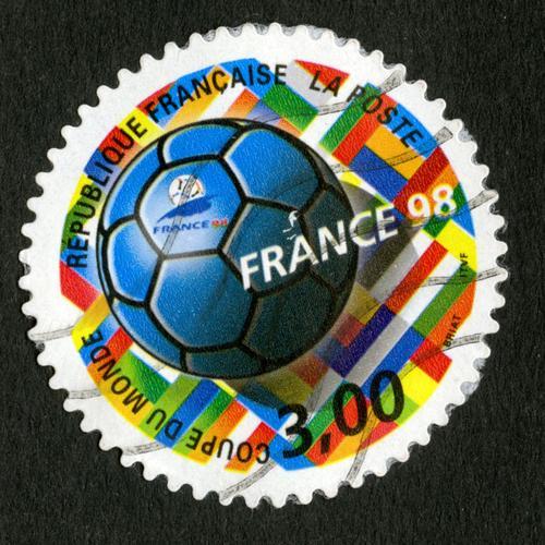 Timbre Oblitéré Coupe Du Monde France 98,République Française,La Po... on Productcaster.