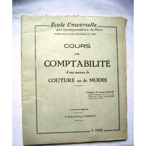 École Universelle Par Correspondance De Paris.Cours De Comptabilité... on Productcaster.