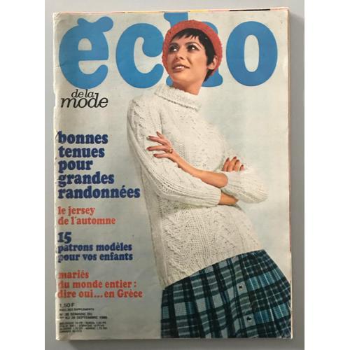 Écho De La Mode N° 38 - Septembre 1968 on Productcaster.