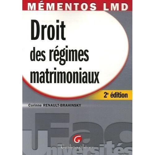 Droit Des Régimes Matrimoniaux on Productcaster.