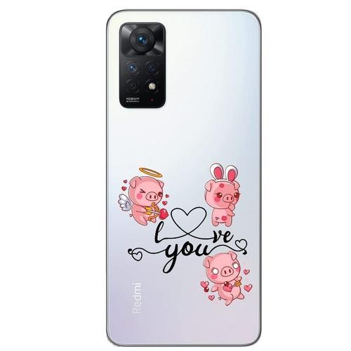 Coque Redmi Note 11 Pro Petit Cochon I Love You Et Coeur on Productcaster.