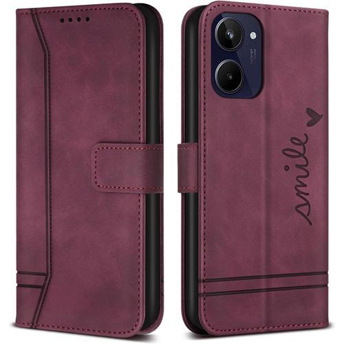 Coque Pour Realme 10 4g / Realme 10 4g, Etui Cuir Avec Magnetique, ... on Productcaster.