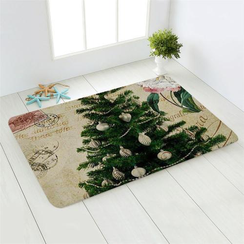 Tapis de sol décoratif de noël 40x60cm, paillasson de père noël, dé... on Productcaster.