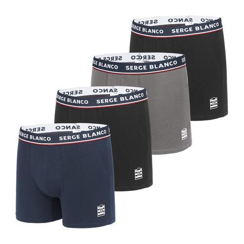 Lot De 4 Boxers Serge Blanco Coton Homme French on Productcaster.