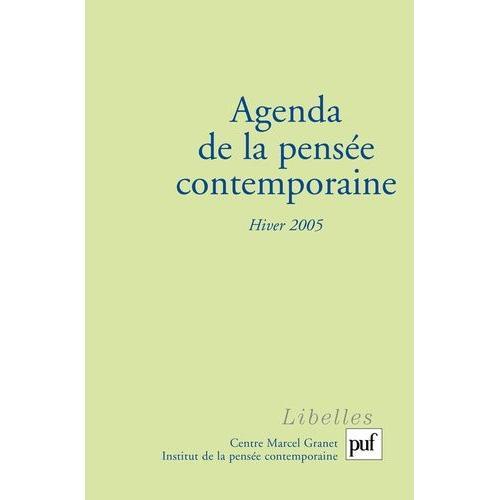 Agenda De La Pensée Contemporaine N° 3, Hiver 2005 on Productcaster.