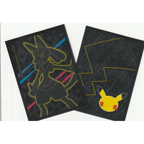 2 Protèges Cartes Pokemon - Sleeves - Lucario Vstar + Pikachu 25 An... on Productcaster.