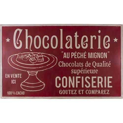 Plaque décorative en fer Commerce 122.5 x 74 cm Chocolaterie on Productcaster.