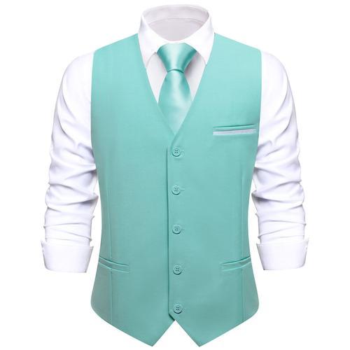 Champagne Injmens Glawedding Solid Slim Waistcoat,Presidency Ktie,M... on Productcaster.