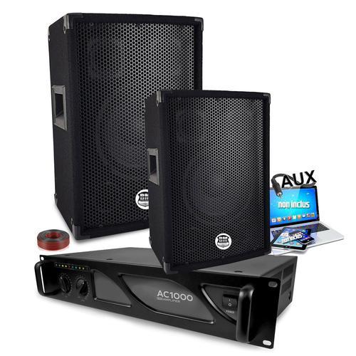 Pack Sono 1600W Haut-parleur BM SONIC BMS-08 2x300W, amplificateur ... on Productcaster.