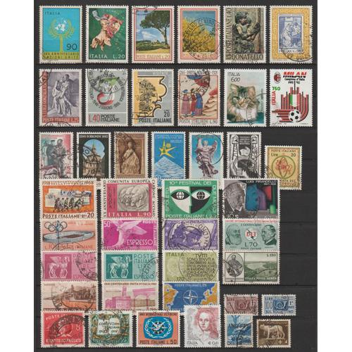 Lot "Italie", 60 Timbres Différents Oblitérés (Oblitérations Choisi... on Productcaster.